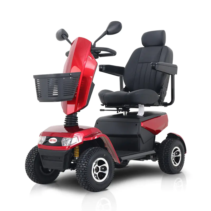 S70 stor storlek Powerly 1000W 4 Wheel Electric Mobility Scooter for Old People Travel