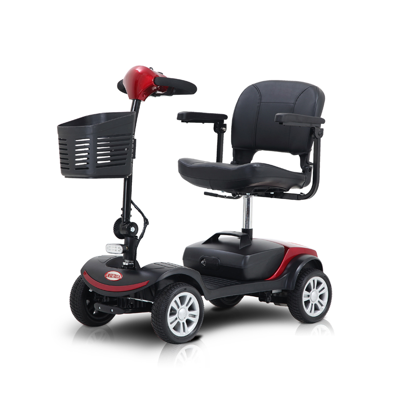 S1 Sport Easy Travel 4 Wheel Ultra Light Foldbar Electric Mobility Scooter för gamla människor