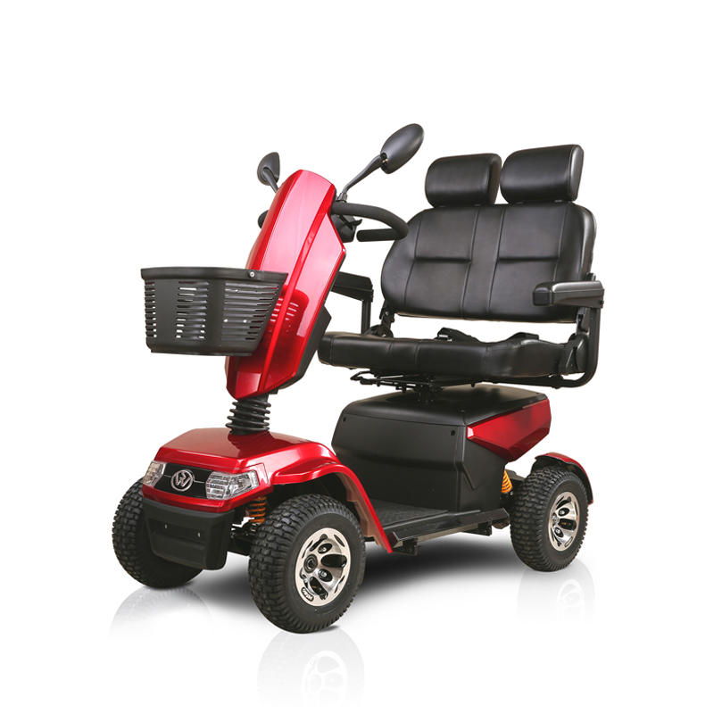 S70D 2 platser äldre rörlighet Scooter elektrisk trehjuling med korg