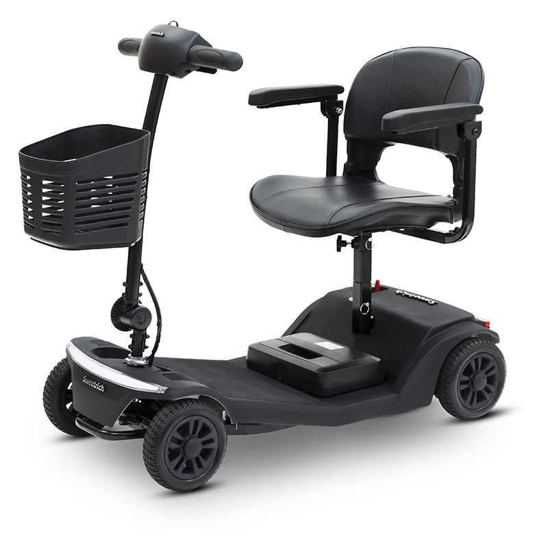 S2 liten storlek liten kompakt justerbar vikbar fällbar rörlighetsscooter